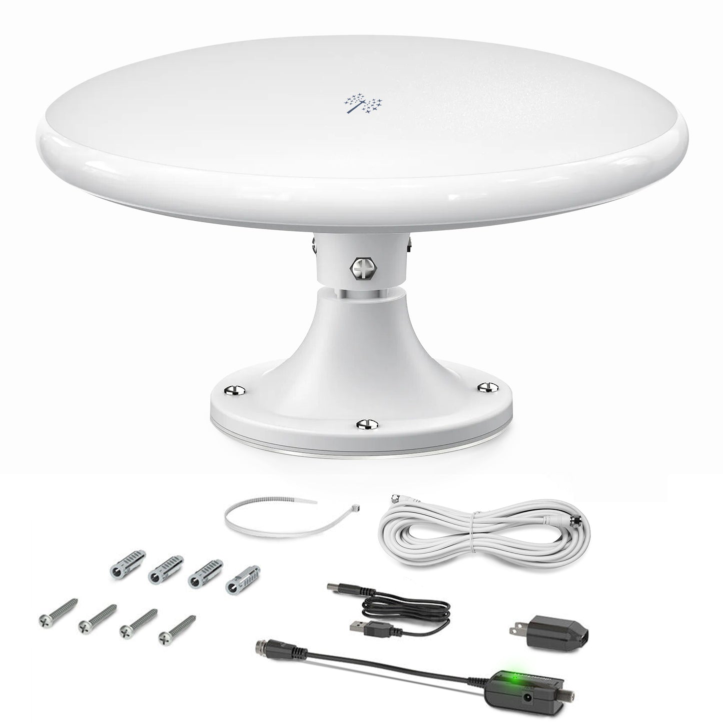 Cordless Magic™ - 2024 Edition RV Antenna - 450 Mile Range