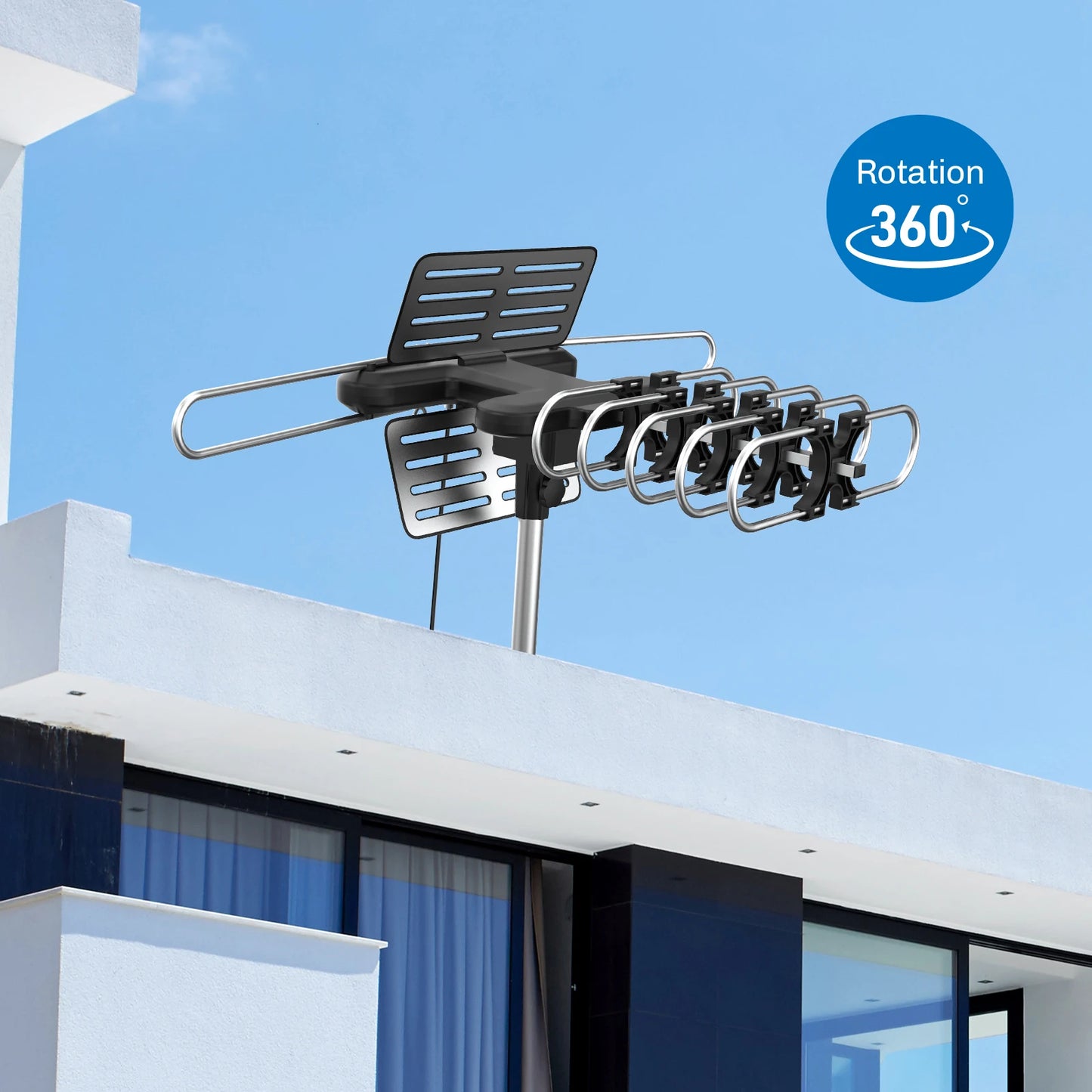 Cordless Magic™ - 2024 Edition Long-Distance Outdoor Antenna - 900 Mile Range