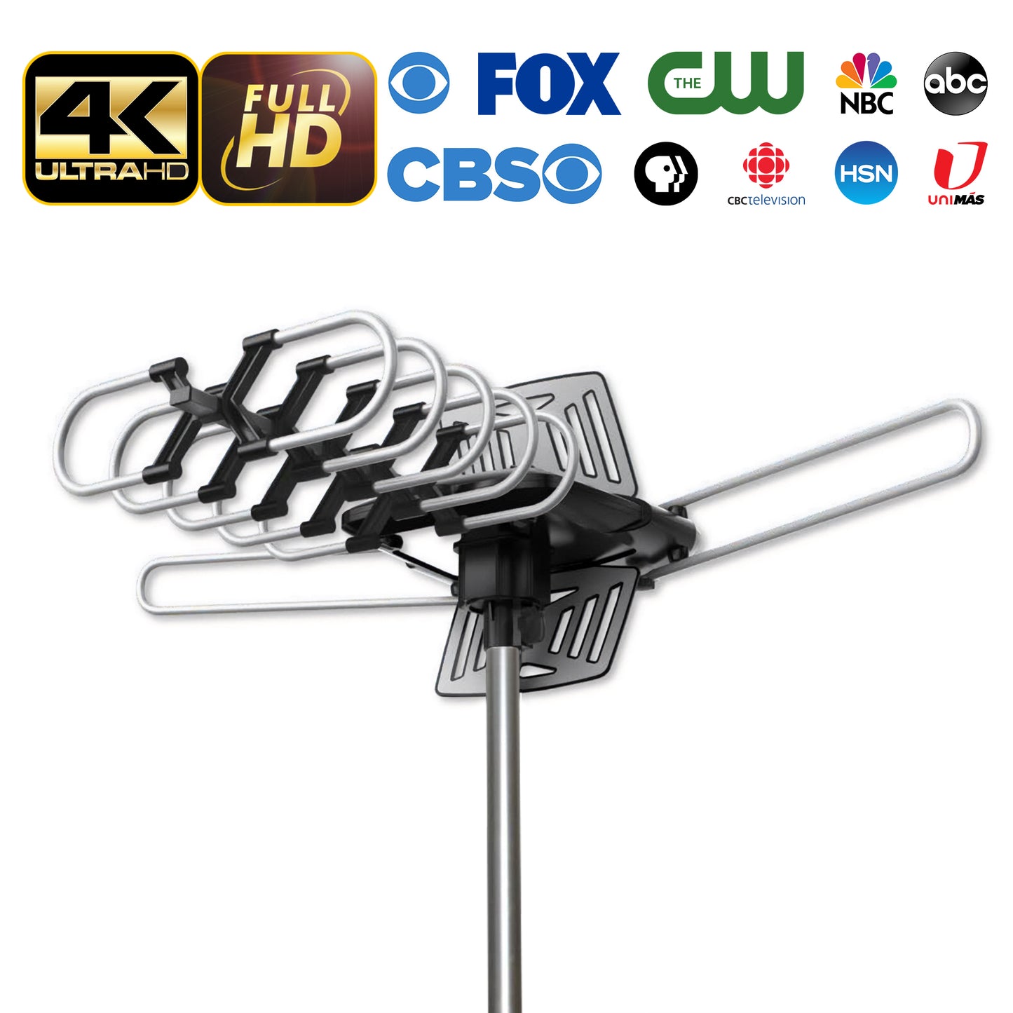 Long-Distance Outdoor Antenna - 900 Mile Range